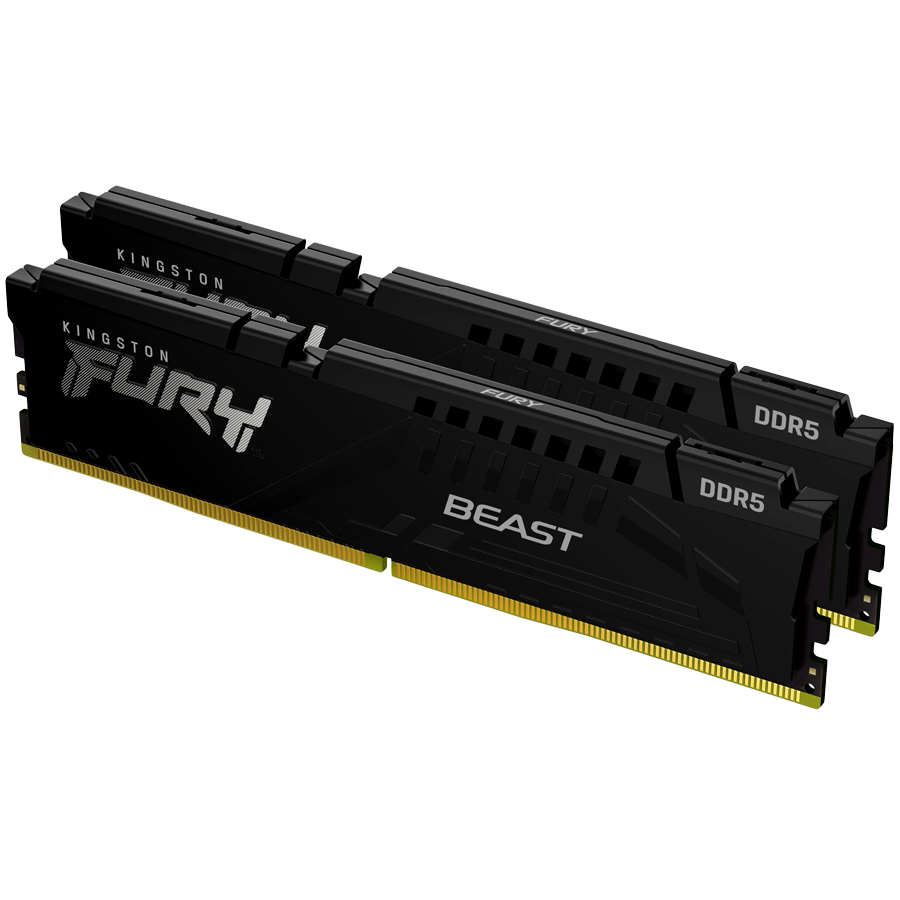 Kingston DRAM 64GB 5600MT/s DDR5 CL40 DIMM (Kit of 2) FURY Beast Black XMP