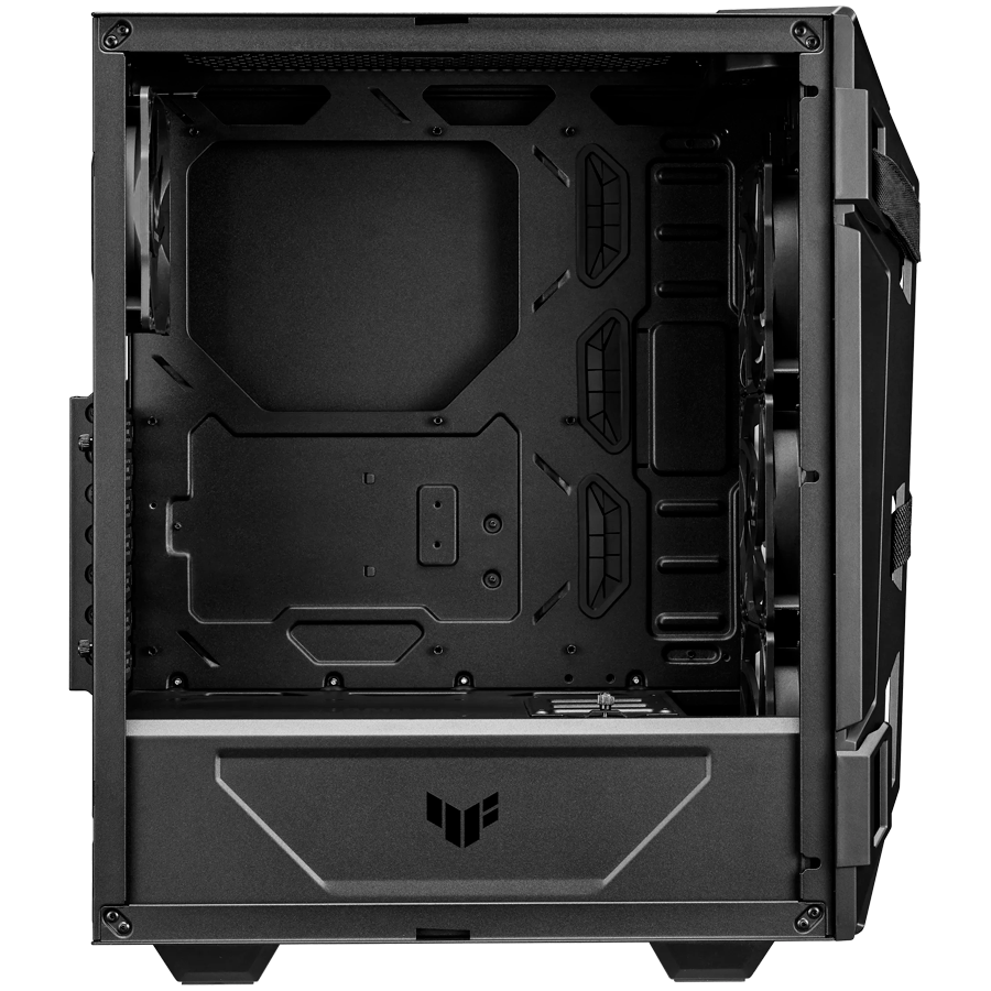 ASUS TUF Gaming GT301 ATX mid-tower compact case with tempered glass side panel, honeycomb front panel, 120mm AURA Addressable RGB fan, headphone hanger and 360mm radiator support - image 3