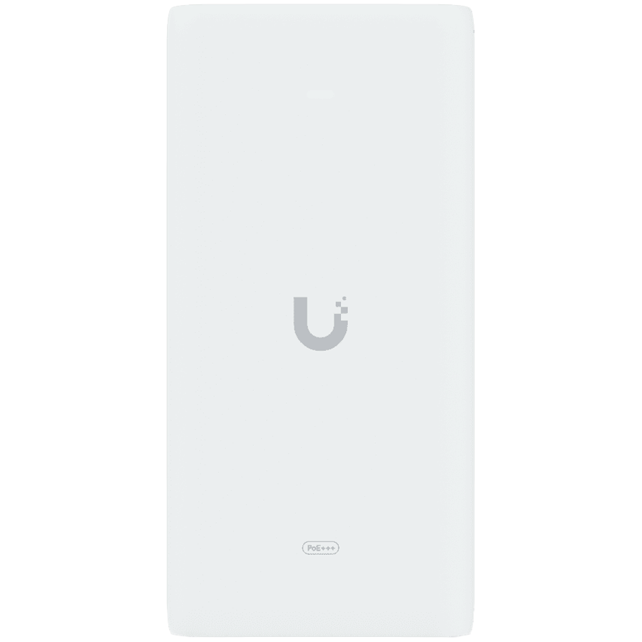 Ubiquiti UniFi 10G PoE+++ Adapter (90W), can power UniFi PoE+++ devices, reduce dependency on PoE switch power, and provide a Multi-Gigabit LAN connection, Contains RJ45 data input, AC cable with earth ground, and PoE+++ output - image 2