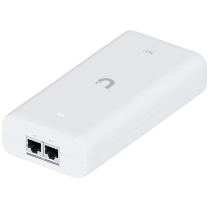 Ubiquiti UniFi 10G PoE+++ Adapter (90W), can power UniFi PoE+++ devices, reduce dependency on PoE switch power, and provide a Multi-Gigabit LAN connection, Contains RJ45 data input, AC cable with earth ground, and PoE+++ output - image 4