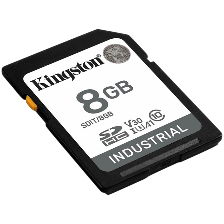 Kingston 8GB SDHC Industrial -40C to 85C C10 UHS-I U3 V30 A1 pSLC – alternate product view 2