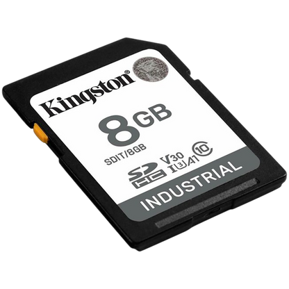 Kingston 8GB SDHC Industrial -40C to 85C C10 UHS-I U3 V30 A1 pSLC – alternate product view 2