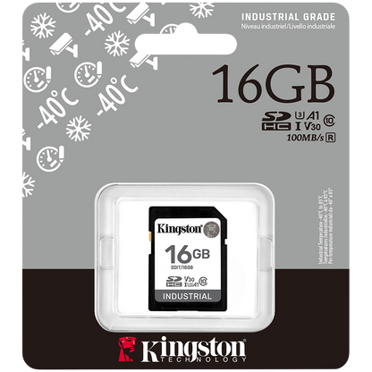 Kingston 16GB SDHC Industrial -40C to 85C C10 UHS-I U3 V30 A1 pSLC – alternate product view 3