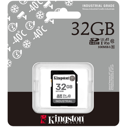 Kingston 32GB SDHC Industrial -40C to 85C C10 UHS-I U3 V30 A1 pSLC – alternate product view 3