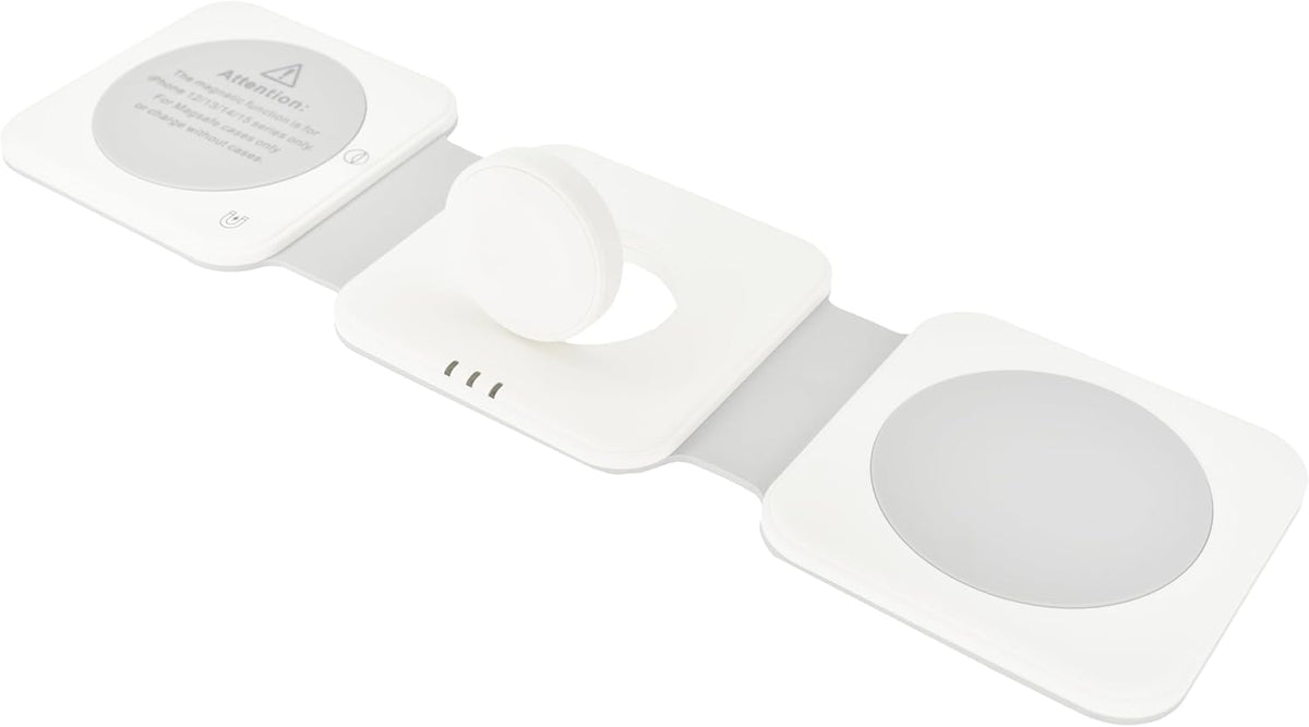 Dviced 3-in-1 Foldable Magnetic Wireless Charger — White – view 4