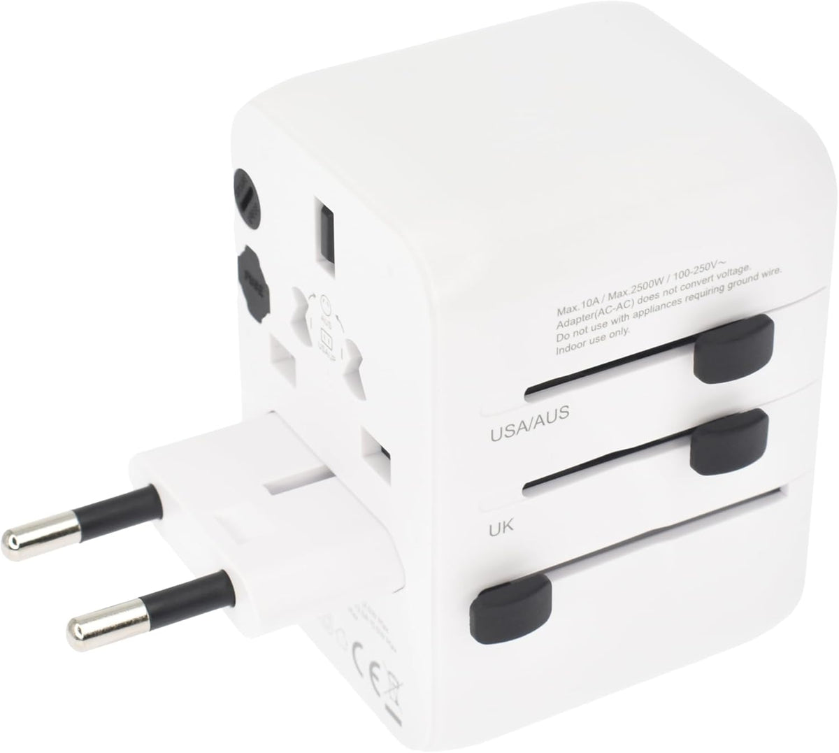 Dviced 28W Universal Travel Adapter — White – view 5