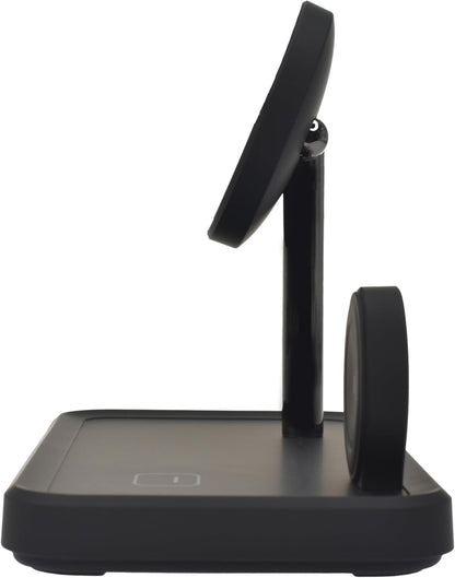 Dviced 3-in-1 Magnetic Wireless Charging Stand — Black – view 4