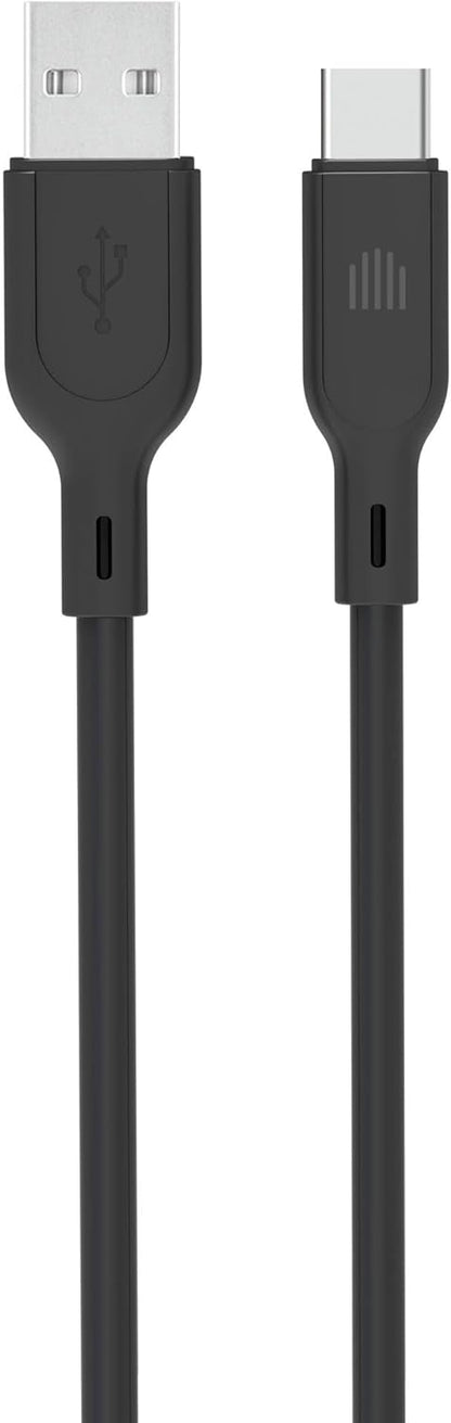 Dviced USB-A to USB-C Silicone Cable 1.25m — Black – view 2