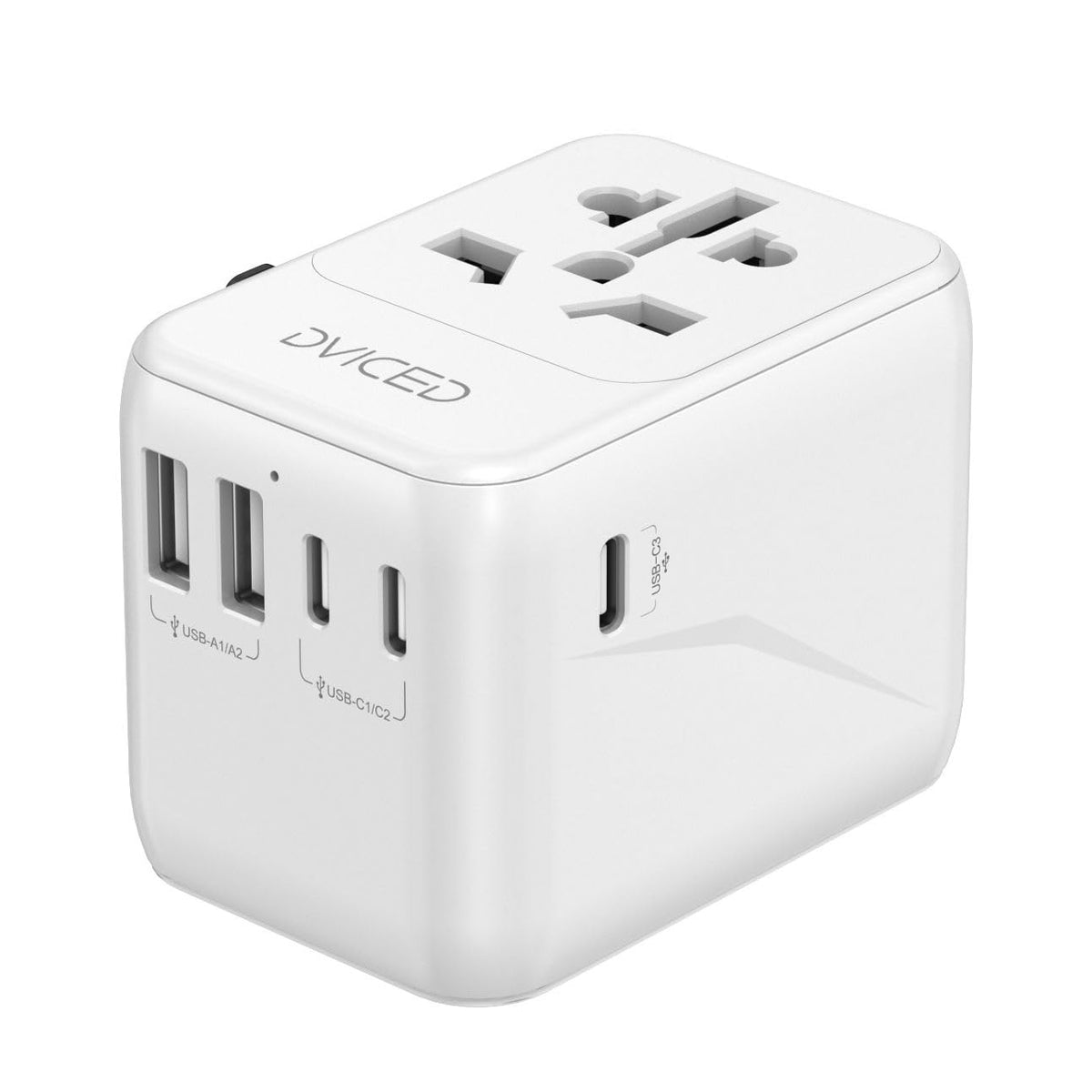 Dviced 28W Universal Travel Adapter — White – product photo