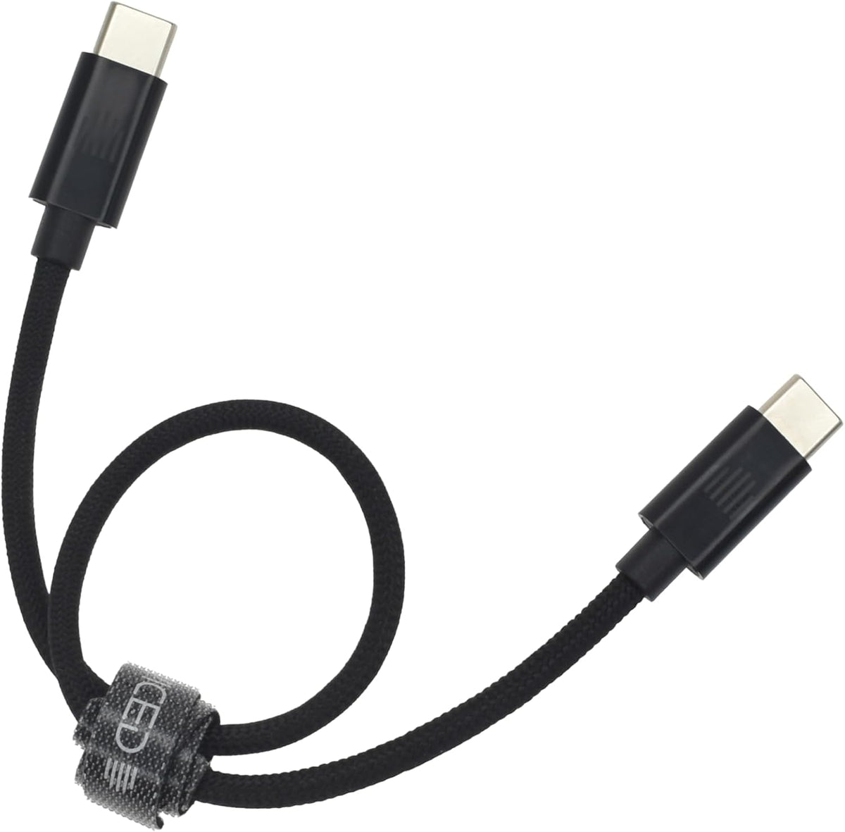 Dviced USB-C to USB-C Nylon Cable 0.25m — Black – view 4