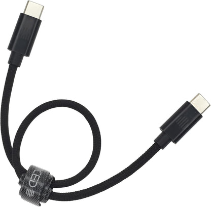 Dviced USB-C to USB-C Nylon Cable 0.25m — Black – view 4
