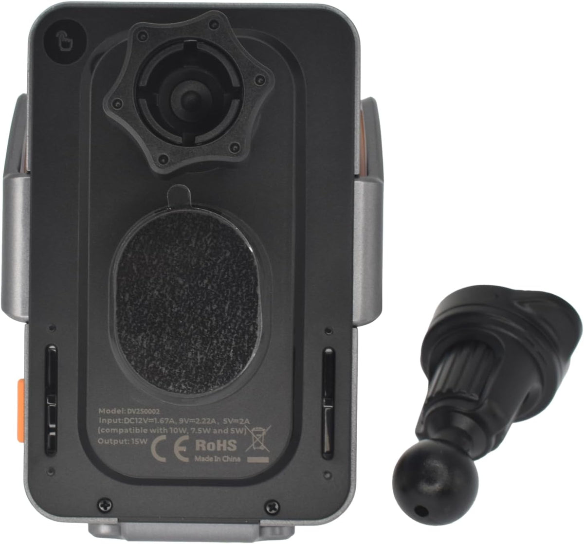 Dviced Wireless Induction Car Mount Charger — Gray – view 5