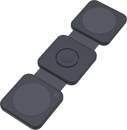 Dviced 3-in-1 Foldable Magnetic Wireless Charger — Black – view 3