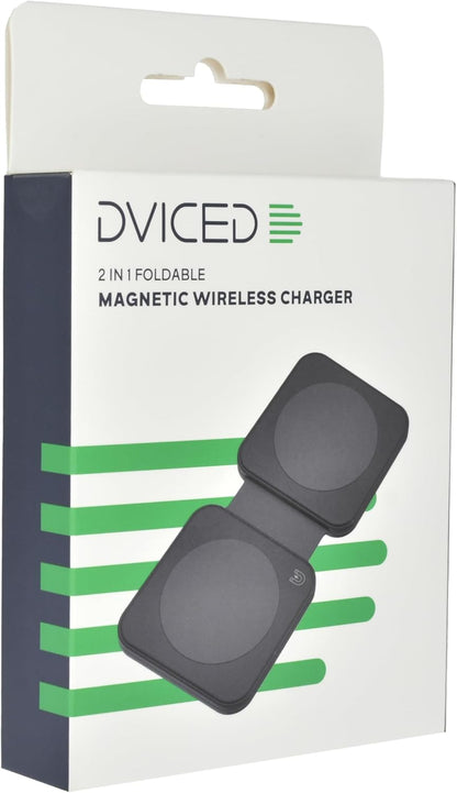 Dviced 2-in-1 Foldable Magnetic Wireless Charger — Black – view 5