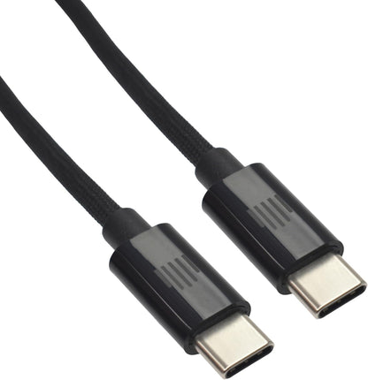 Dviced USB-C to USB-C Nylon Cable 0.25m — Black – view 3