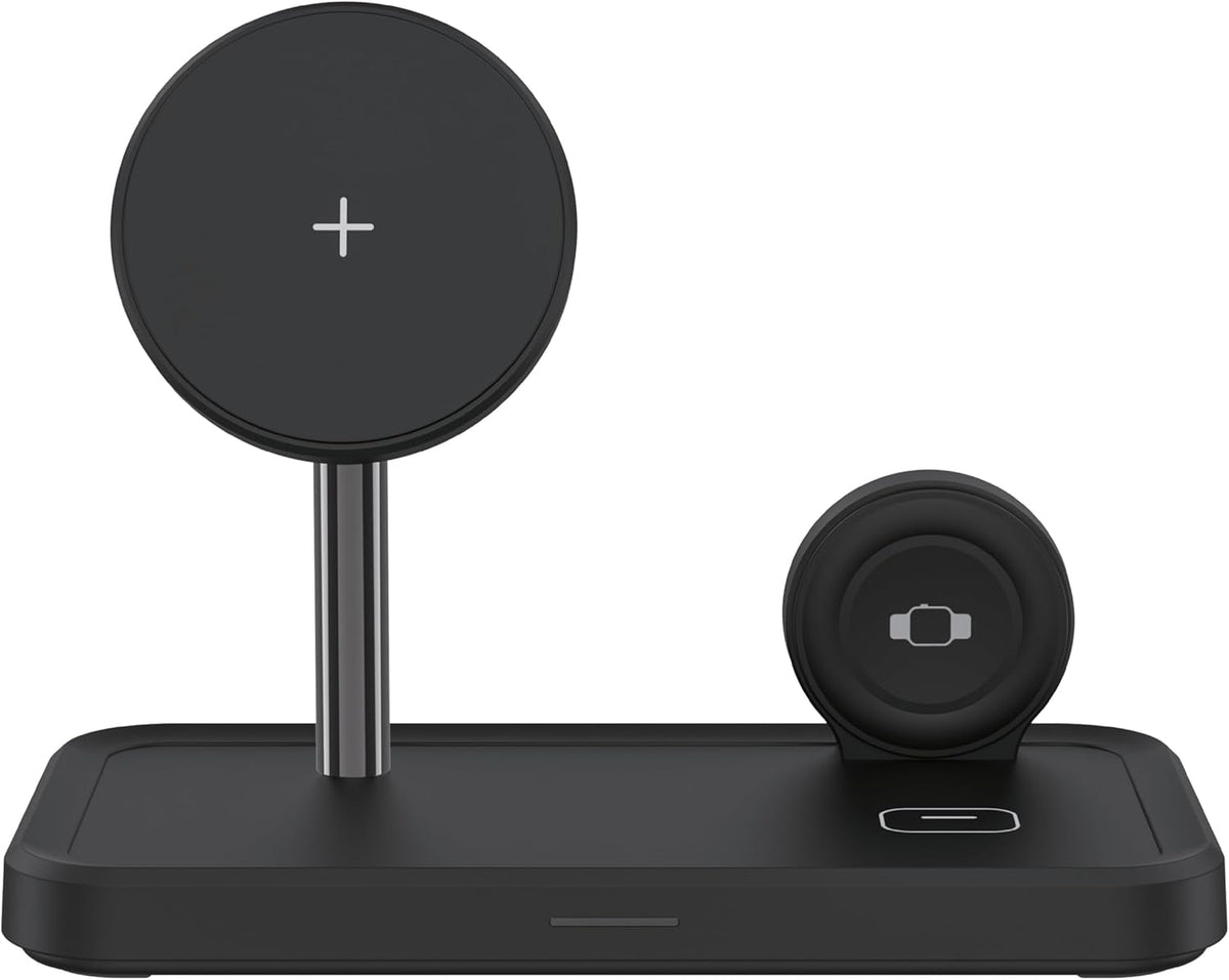 Dviced 3-in-1 Magnetic Wireless Charging Stand — Black – view 2