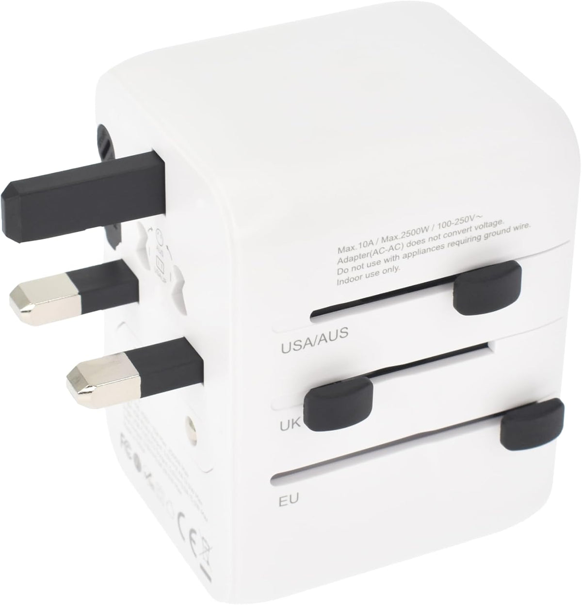 Dviced 28W Universal Travel Adapter — White – view 4