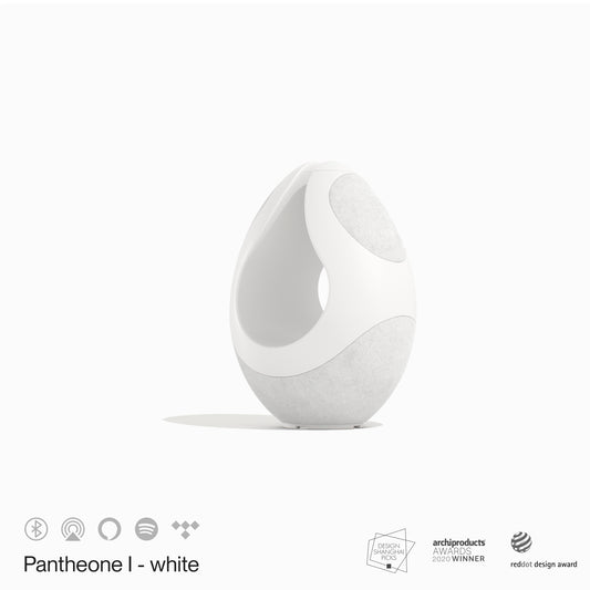 Pantheone-I Wi-Fi & Bluetooth Wireless Multiroom Speaker - White by Pantheone Audio – product photo