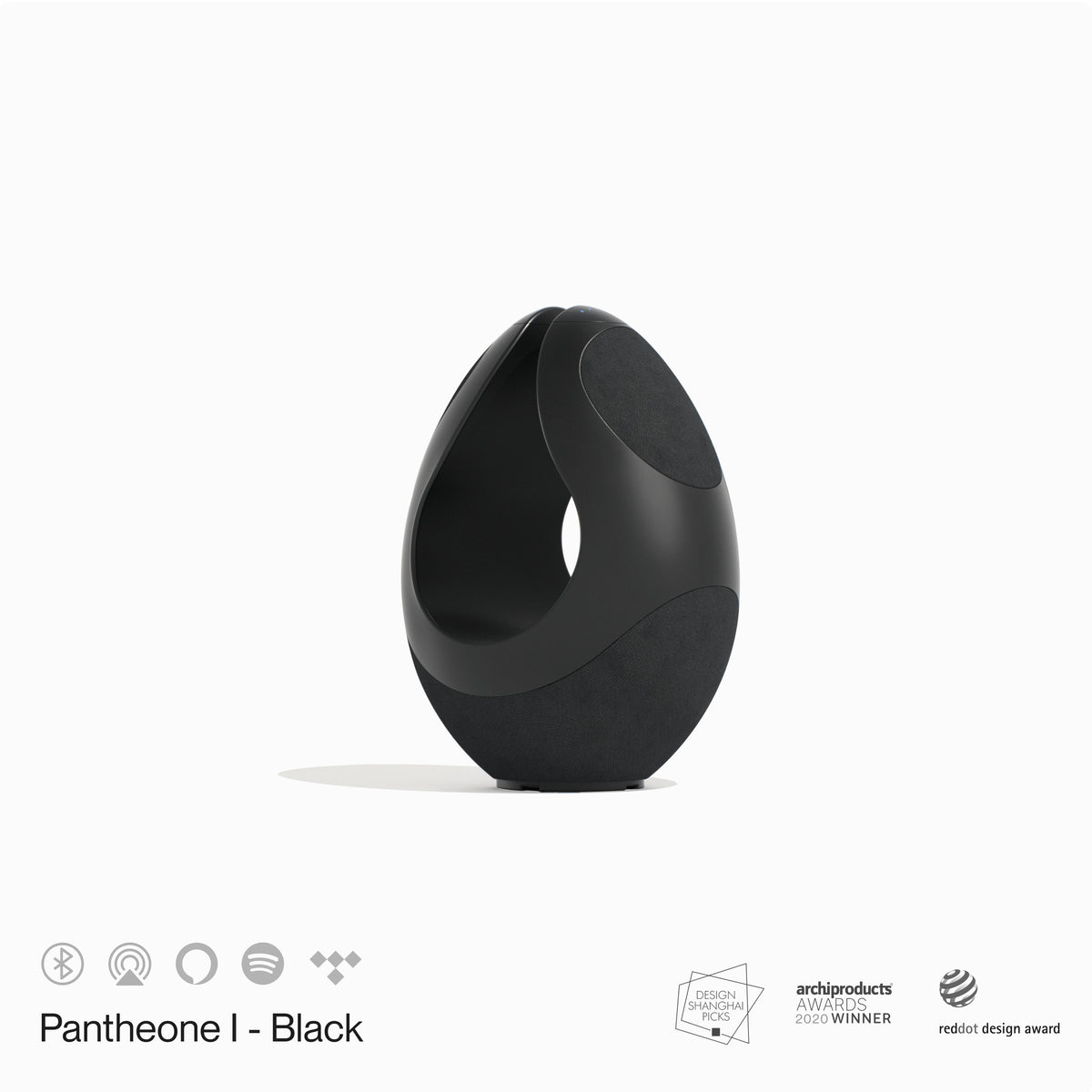 Pantheone-I Wi-Fi & Bluetooth Wireless Multiroom Speaker - Black by Pantheone Audio – product photo