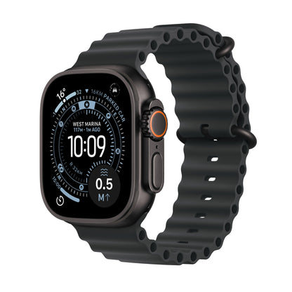 Apple Watch Ultra 3 GPS + Cellular 49mm – Black Titanium / Black Ocean Band / One Size (MF0J4AF/A)