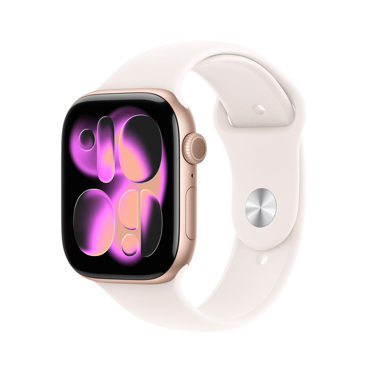 Apple Watch Series 11: 42mm Aluminium GPS – Rose Gold Aluminium Case with Light Blush Sport Band - S/M (MEU04AF/A)