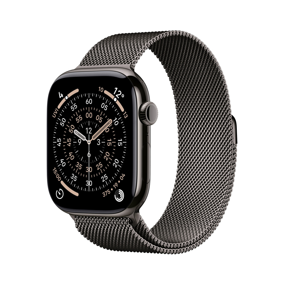 Apple Watch Series 11: 46mm Titanium GPS + Cellular – Slate Titanium Case with Slate Milanese Loop - M/L (MFD44AF/A)
