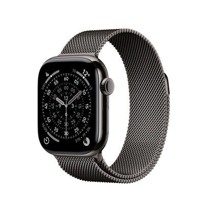 Apple Watch Series 11: 42mm Titanium GPS + Cellular – Slate Titanium Case with Slate Milanese Loop (MF8U4AF/A)