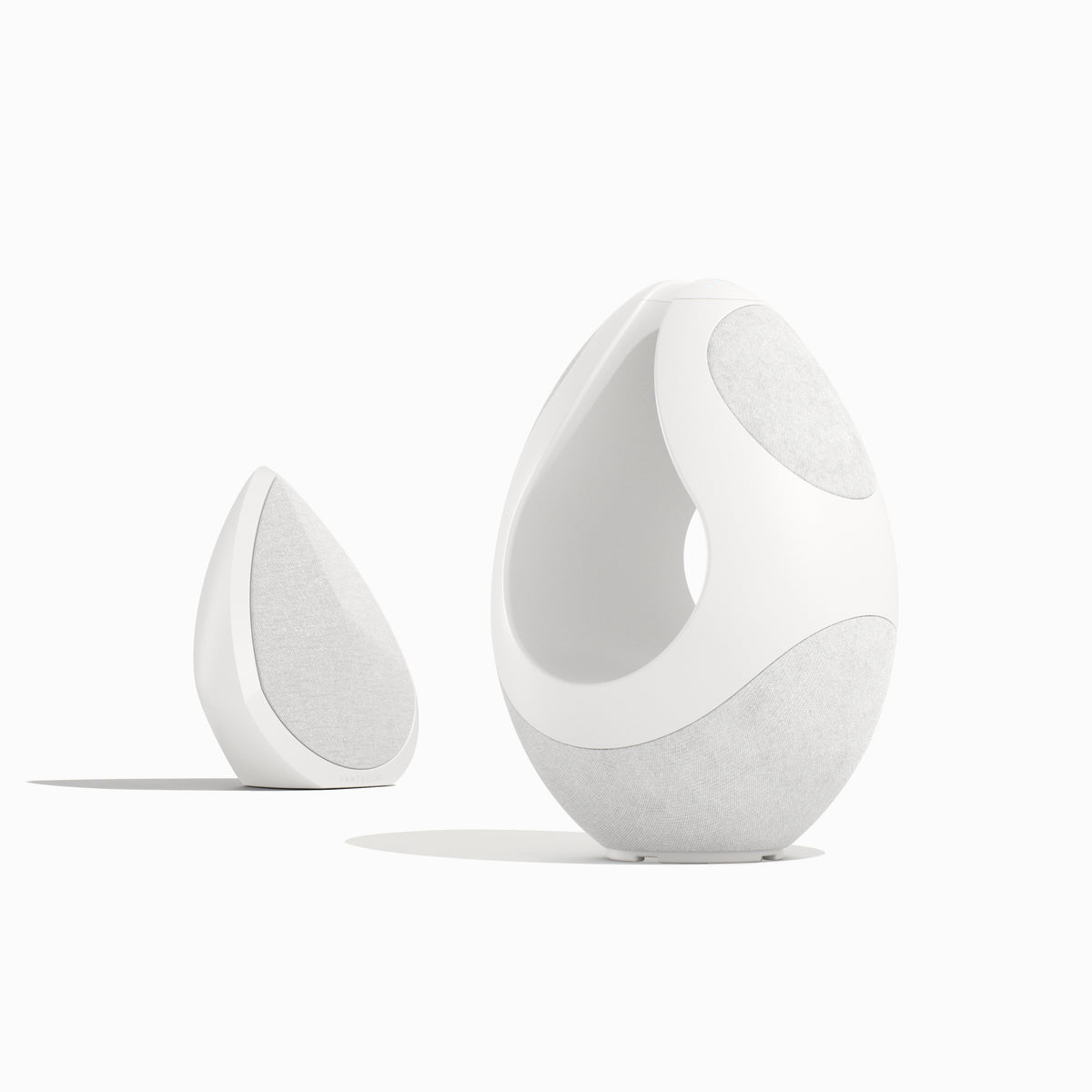Pantheone I & Obsidian Multi-Room System - White: Luxury Wireless Speakers by Pantheone Audio – product photo