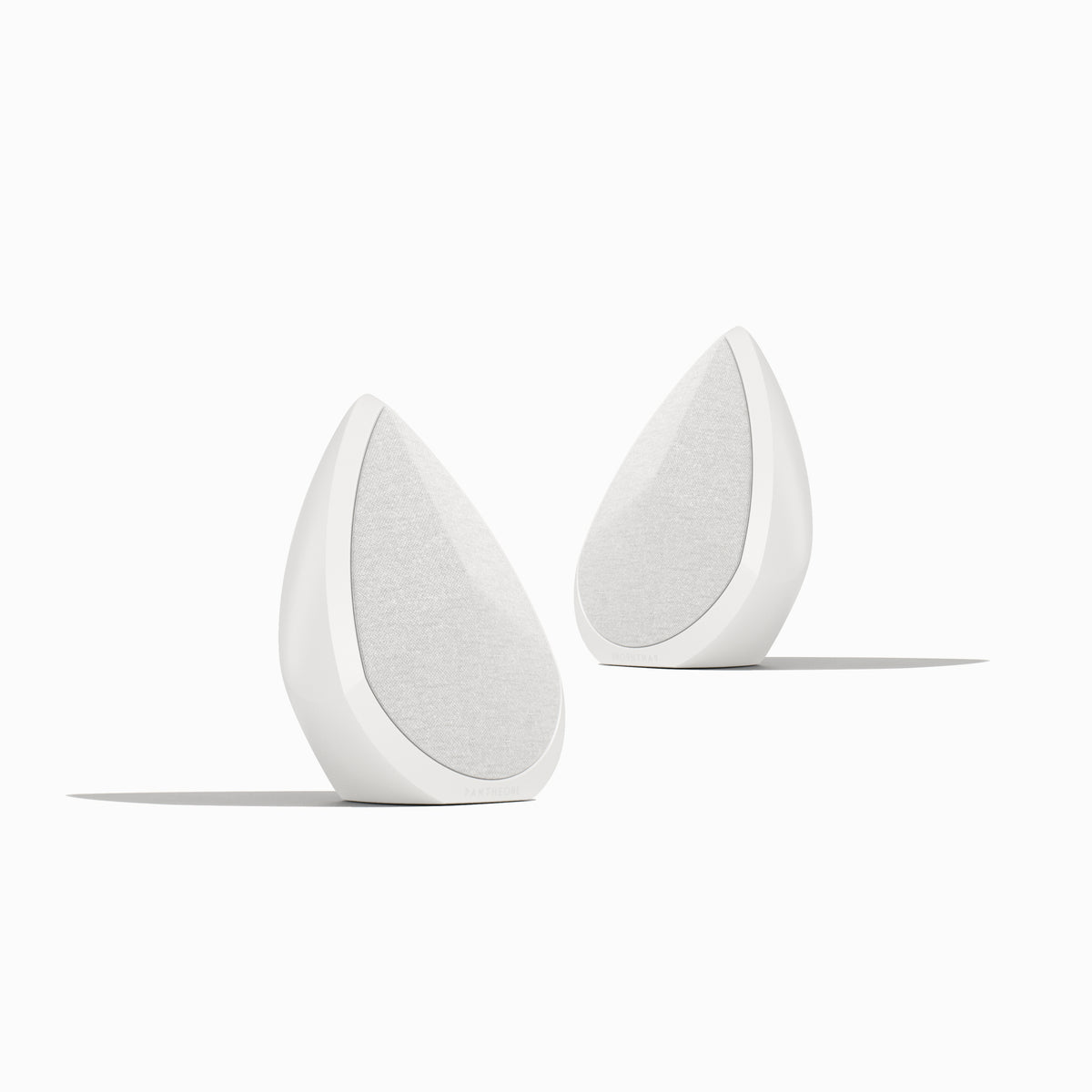Obsidian Set - Stereo Wi-Fi Speakers - White by Pantheone Audio – product photo