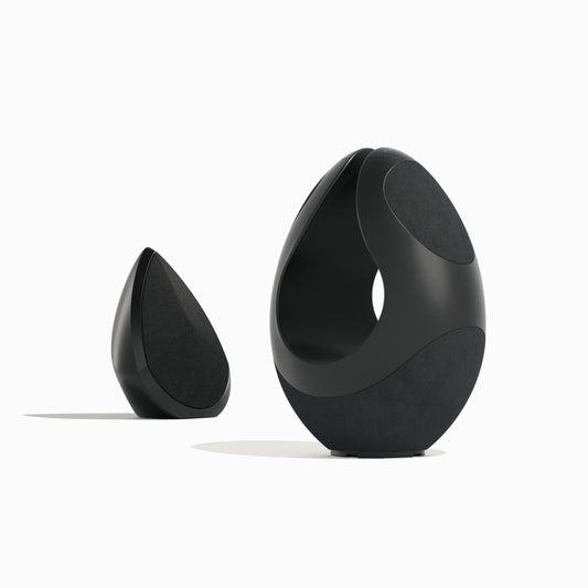 Pantheone I & Obsidian Multi-Room System - Black: Luxury Wireless Speakers by Pantheone Audio – product photo