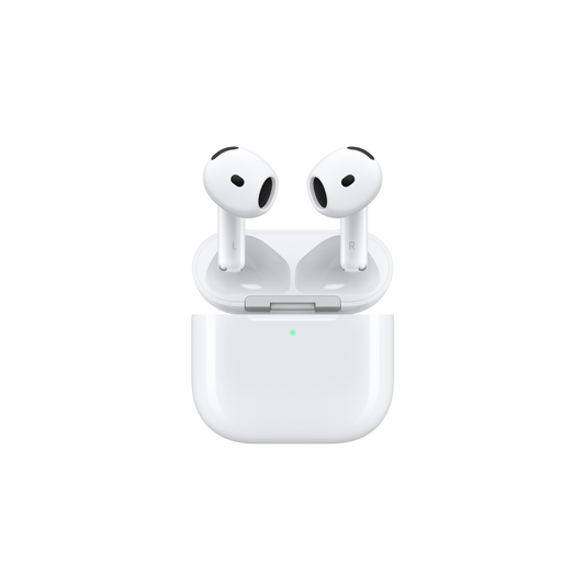 AirPods 4 with Active Noise Cancellation and Wireless Charging Case, official Apple product image