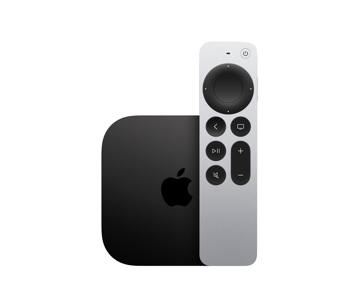 Apple TV 4K with Siri Remote, front view