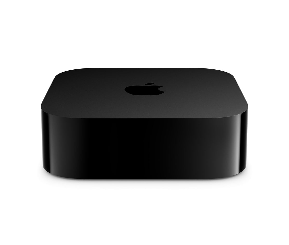 Apple TV 4K unit, low front angle