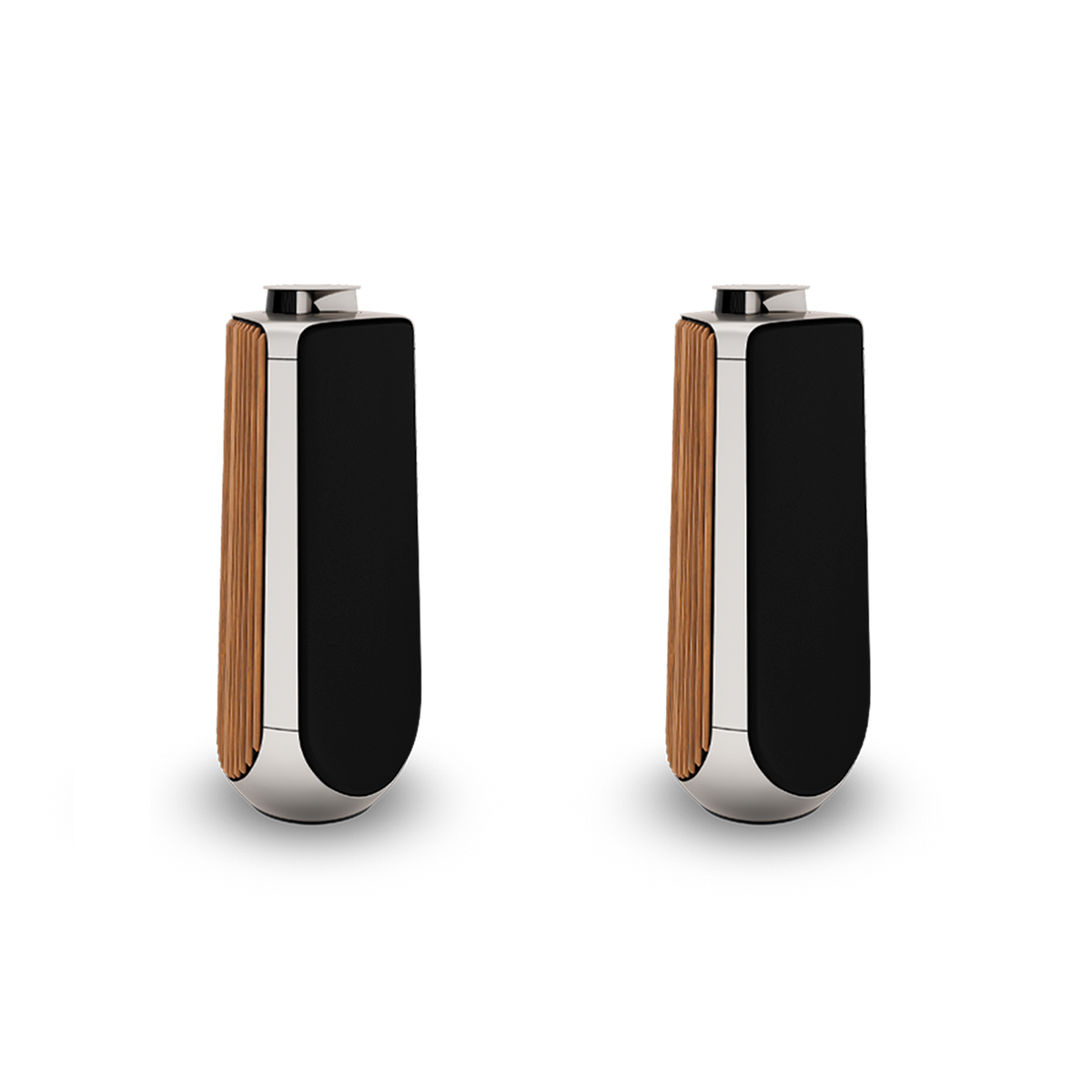 Pair of Beolab 50 loudspeakers in Natural Aluminium and Oak