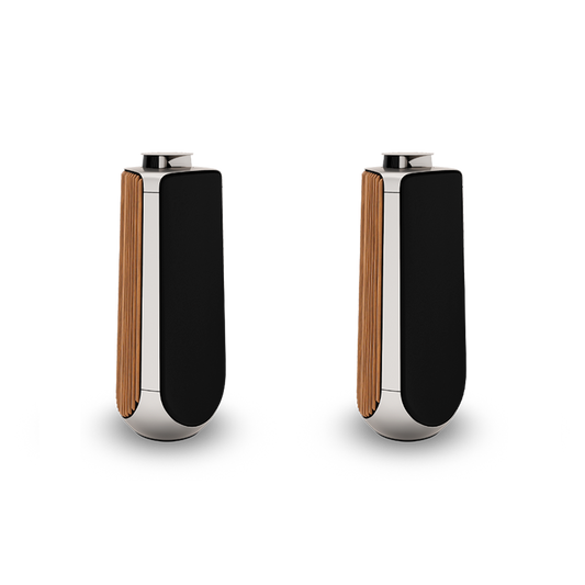 Pair of Beolab 50 loudspeakers in Natural Aluminium and Oak