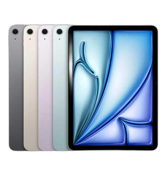iPad Air in blue, transparent cutout
