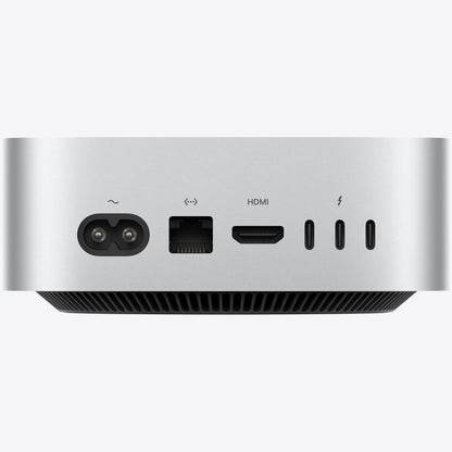Apple Mac mini rear ports: power, Gigabit Ethernet, HDMI and Thunderbolt