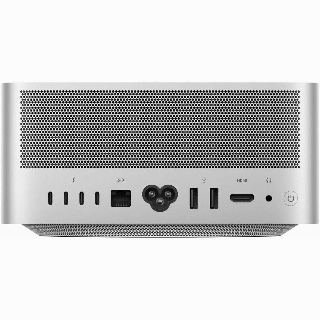 Apple Mac Studio rear ports: Thunderbolt, Ethernet, HDMI, USB-A and headphone jack
